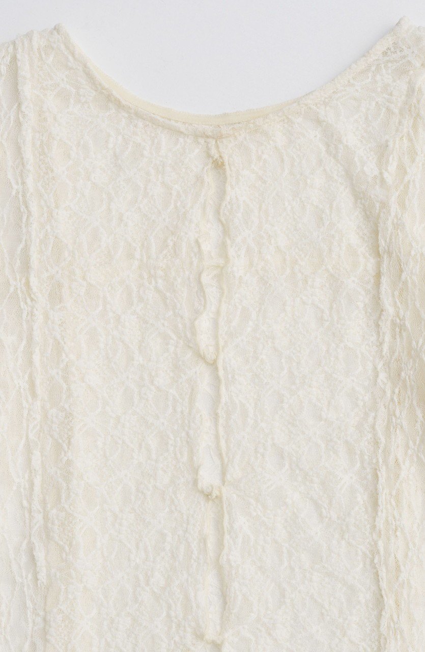 【メゾンスペシャル/MAISON SPECIAL】のLace Tops/レーストップス 人気、トレンドファッション・服の通販 founy(ファニー) 　ファッション　Fashion　レディースファッション　Fashion for Women　トップス・カットソー　Cut & Sew Tops　シャツ・ブラウス・オフィスカジュアル　Elegant Blouses & Button-Ups　ロングTシャツ・Tシャツ　Longline T-Shirts & Tees　カットソー・ベーシックTシャツ　Cut-and-Sewn Tops / Stretch Tees & Basics　ストレッチ　Stretch, Stretchy Fabric　スリーブ　Sleeve, Long Sleeve / Short Sleeve　パターン　Pattern, Design Print　フィット　Fit, Slim Fit　フェミニン　Feminine, Girly　レース　Lace, Lace Fabric　ロング　Long, Long-Length　A/W・秋冬　Autumn/Winter　2025年　2025　2025-2026秋冬・A/W　Autumn/Winter 2025–26 AW25–26　other-4|ID: prp329100004626388 ipo3291000000033244575