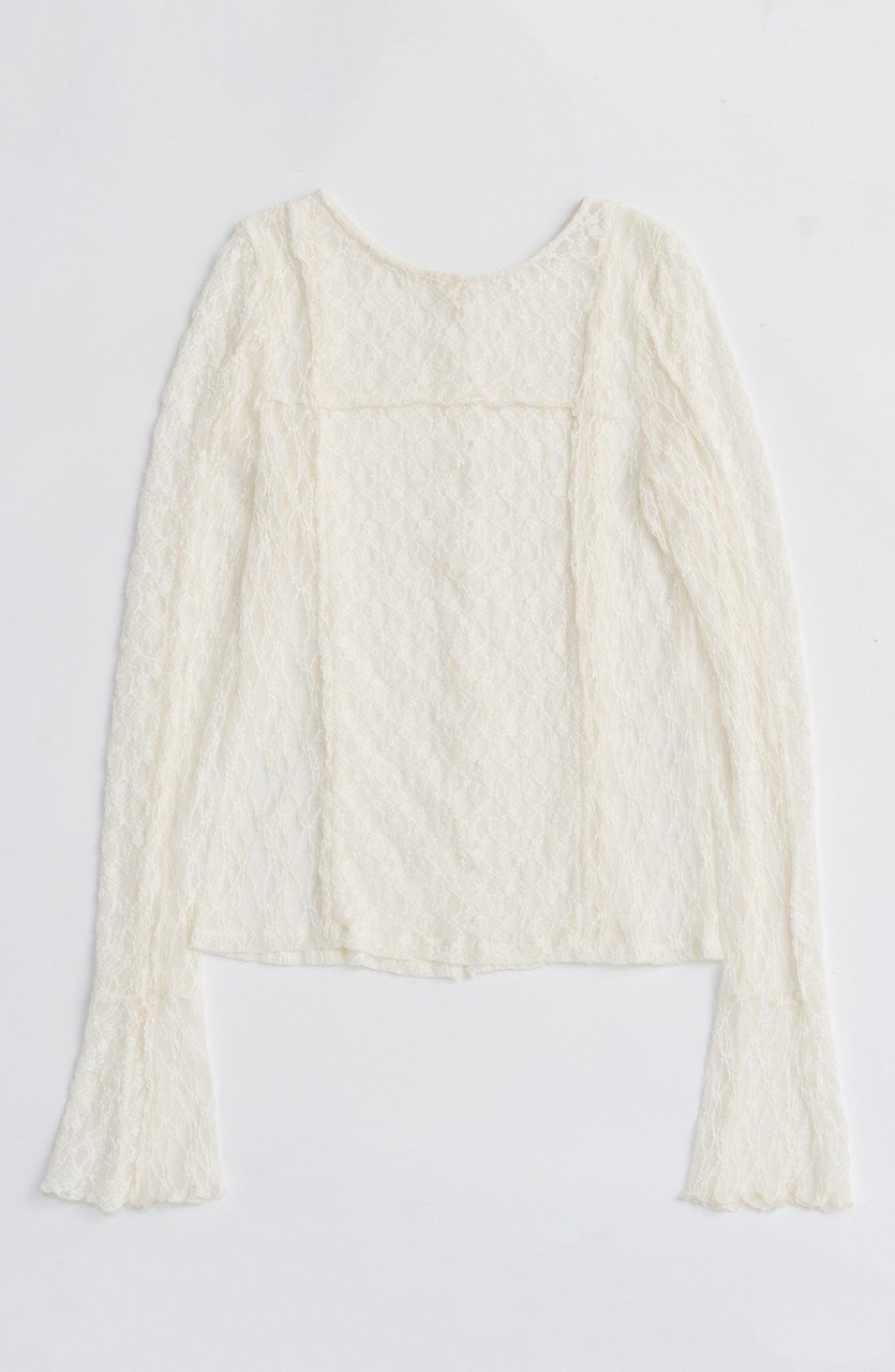 【メゾンスペシャル/MAISON SPECIAL】のLace Tops/レーストップス 人気、トレンドファッション・服の通販 founy(ファニー) 　ファッション　Fashion　レディースファッション　Fashion for Women　トップス・カットソー　Cut & Sew Tops　シャツ・ブラウス・オフィスカジュアル　Elegant Blouses & Button-Ups　ロングTシャツ・Tシャツ　Longline T-Shirts & Tees　カットソー・ベーシックTシャツ　Cut-and-Sewn Tops / Stretch Tees & Basics　ストレッチ　Stretch, Stretchy Fabric　スリーブ　Sleeve, Long Sleeve / Short Sleeve　パターン　Pattern, Design Print　フィット　Fit, Slim Fit　フェミニン　Feminine, Girly　レース　Lace, Lace Fabric　ロング　Long, Long-Length　A/W・秋冬　Autumn/Winter　2025年　2025　2025-2026秋冬・A/W　Autumn/Winter 2025–26 AW25–26　other-5|ID: prp329100004626388 ipo3291000000033244576