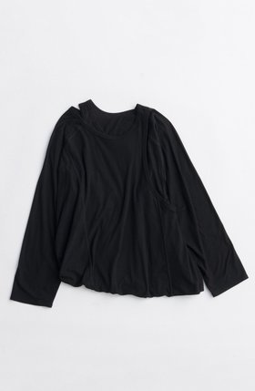 【メゾンスペシャル/MAISON SPECIAL】 2way Balloon Tops/2WAYバルーントップス人気、トレンドファッション・服の通販 founy(ファニー) ファッション Fashion レディースファッション Fashion for Women トップス・カットソー Cut & Sew Tops シャツ・ブラウス・オフィスカジュアル Elegant Blouses & Button-Ups ロングTシャツ・Tシャツ Longline T-Shirts & Tees カットソー・ベーシックTシャツ Cut-and-Sewn Tops / Stretch Tees & Basics 2025年 2025 2025-2026秋冬・A/W Autumn/Winter 2025–26 AW25–26 インナー Innerwear スリーブ Sleeve, Long Sleeve / Short Sleeve ツイスト Tweed, Tweed Fabric ドッキング Docking, Mixed Material バルーン Balloon, Balloon Silhouette フィット Fit, Slim Fit ミックス Mix, Mixed Style ルーズ Loose, Oversized ロング Long, Long-Length A/W・秋冬 Autumn/Winter |ID:prp329100004626390