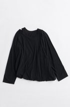 【メゾンスペシャル/MAISON SPECIAL】の2way Balloon Tops/2WAYバルーントップス 人気、トレンドファッション・服の通販 founy(ファニー) ファッション Fashion レディースファッション Fashion for Women トップス・カットソー Cut & Sew Tops シャツ・ブラウス・オフィスカジュアル Elegant Blouses & Button-Ups ロングTシャツ・Tシャツ Longline T-Shirts & Tees カットソー・ベーシックTシャツ Cut-and-Sewn Tops / Stretch Tees & Basics 2025年 2025 2025-2026秋冬・A/W Autumn/Winter 2025–26 AW25–26 インナー Innerwear スリーブ Sleeve, Long Sleeve / Short Sleeve ツイスト Tweed, Tweed Fabric ドッキング Docking, Mixed Material バルーン Balloon, Balloon Silhouette フィット Fit, Slim Fit ミックス Mix, Mixed Style ルーズ Loose, Oversized ロング Long, Long-Length A/W・秋冬 Autumn/Winter thumbnail BLK(ブラック)|ID: prp329100004626390 ipo3291000000033244590