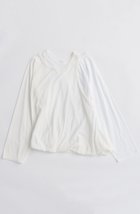 【メゾンスペシャル/MAISON SPECIAL】の2way Balloon Tops/2WAYバルーントップス 人気、トレンドファッション・服の通販 founy(ファニー) ファッション Fashion レディースファッション Fashion for Women トップス・カットソー Cut & Sew Tops シャツ・ブラウス・オフィスカジュアル Elegant Blouses & Button-Ups ロングTシャツ・Tシャツ Longline T-Shirts & Tees カットソー・ベーシックTシャツ Cut-and-Sewn Tops / Stretch Tees & Basics 2025年 2025 2025-2026秋冬・A/W Autumn/Winter 2025–26 AW25–26 インナー Innerwear スリーブ Sleeve, Long Sleeve / Short Sleeve ツイスト Tweed, Tweed Fabric ドッキング Docking, Mixed Material バルーン Balloon, Balloon Silhouette フィット Fit, Slim Fit ミックス Mix, Mixed Style ルーズ Loose, Oversized ロング Long, Long-Length A/W・秋冬 Autumn/Winter thumbnail WHT(ホワイト)|ID: prp329100004626390 ipo3291000000033244593