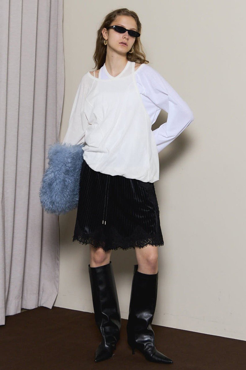 【メゾンスペシャル/MAISON SPECIAL】の2way Balloon Tops/2WAYバルーントップス 人気、トレンドファッション・服の通販 founy(ファニー) 　ファッション　Fashion　レディースファッション　Fashion for Women　トップス・カットソー　Cut & Sew Tops　シャツ・ブラウス・オフィスカジュアル　Elegant Blouses & Button-Ups　ロングTシャツ・Tシャツ　Longline T-Shirts & Tees　カットソー・ベーシックTシャツ　Cut-and-Sewn Tops / Stretch Tees & Basics　2025年　2025　2025-2026秋冬・A/W　Autumn/Winter 2025–26 AW25–26　インナー　Innerwear　スリーブ　Sleeve, Long Sleeve / Short Sleeve　ツイスト　Tweed, Tweed Fabric　ドッキング　Docking, Mixed Material　バルーン　Balloon, Balloon Silhouette　フィット　Fit, Slim Fit　ミックス　Mix, Mixed Style　ルーズ　Loose, Oversized　ロング　Long, Long-Length　A/W・秋冬　Autumn/Winter　other-2|ID: prp329100004626390 ipo3291000000033244594