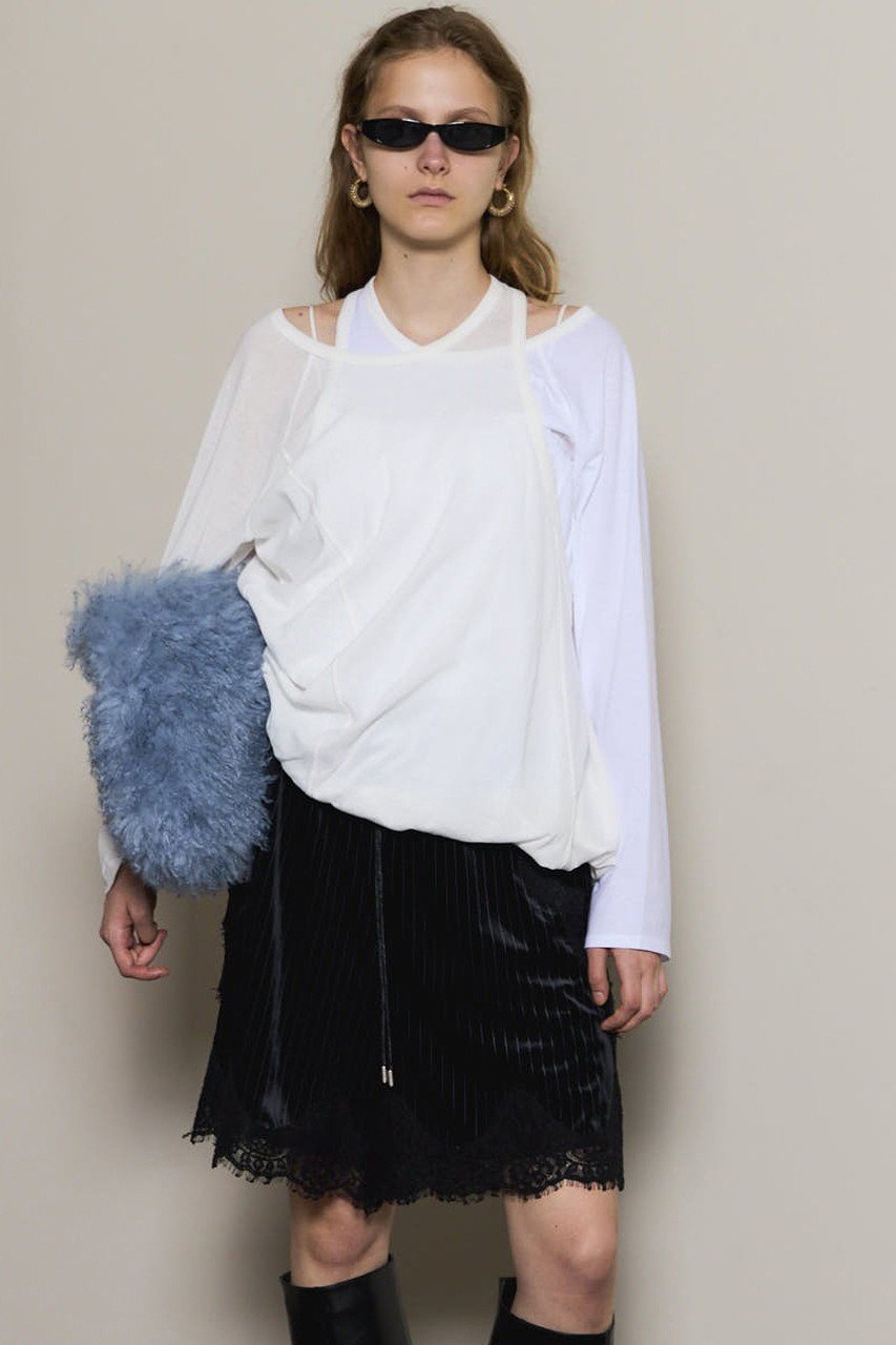 【メゾンスペシャル/MAISON SPECIAL】の2way Balloon Tops/2WAYバルーントップス 人気、トレンドファッション・服の通販 founy(ファニー) 　ファッション　Fashion　レディースファッション　Fashion for Women　トップス・カットソー　Cut & Sew Tops　シャツ・ブラウス・オフィスカジュアル　Elegant Blouses & Button-Ups　ロングTシャツ・Tシャツ　Longline T-Shirts & Tees　カットソー・ベーシックTシャツ　Cut-and-Sewn Tops / Stretch Tees & Basics　2025年　2025　2025-2026秋冬・A/W　Autumn/Winter 2025–26 AW25–26　インナー　Innerwear　スリーブ　Sleeve, Long Sleeve / Short Sleeve　ツイスト　Tweed, Tweed Fabric　ドッキング　Docking, Mixed Material　バルーン　Balloon, Balloon Silhouette　フィット　Fit, Slim Fit　ミックス　Mix, Mixed Style　ルーズ　Loose, Oversized　ロング　Long, Long-Length　A/W・秋冬　Autumn/Winter　other-3|ID: prp329100004626390 ipo3291000000033244595