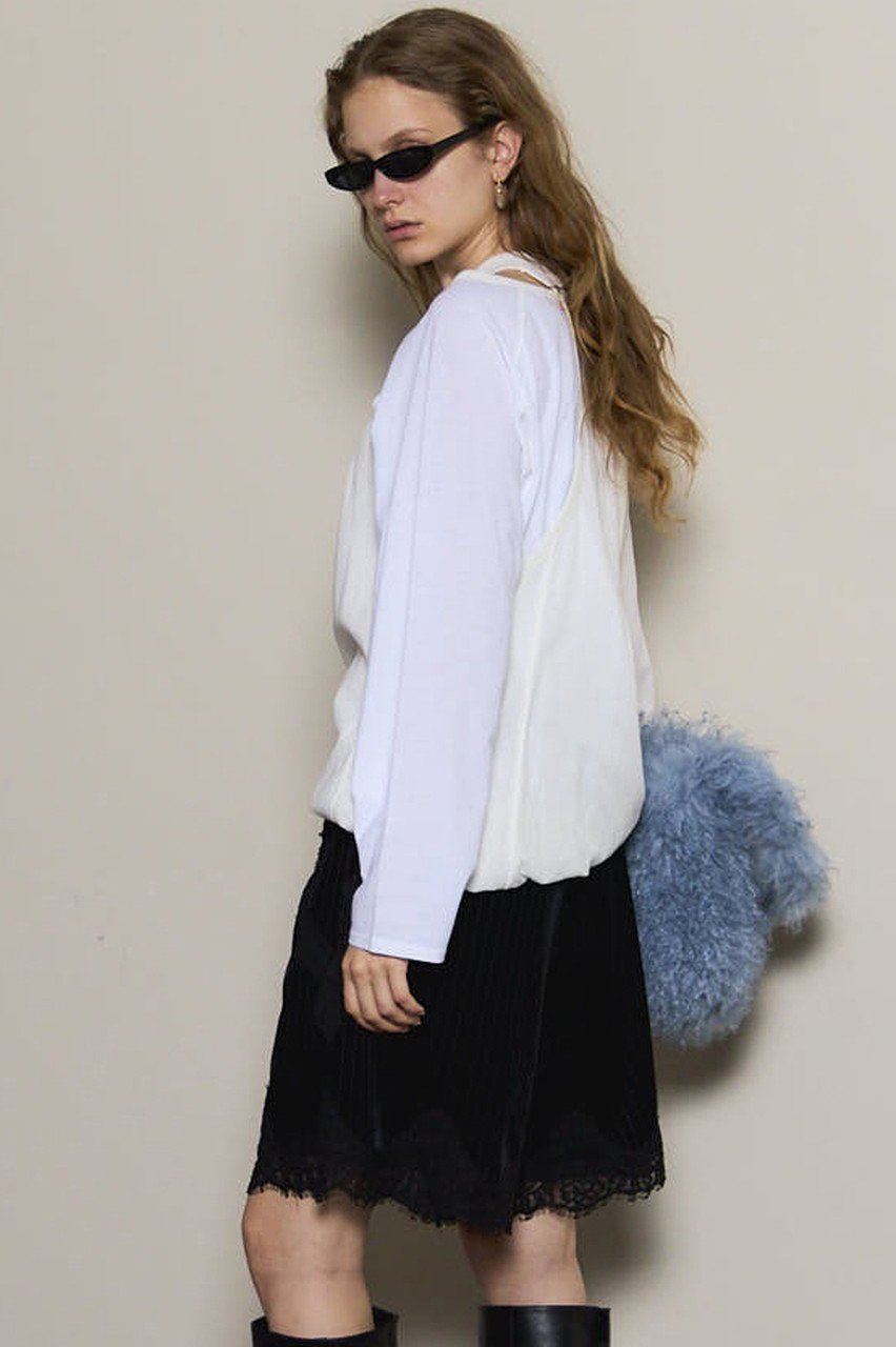 【メゾンスペシャル/MAISON SPECIAL】の2way Balloon Tops/2WAYバルーントップス 人気、トレンドファッション・服の通販 founy(ファニー) 　ファッション　Fashion　レディースファッション　Fashion for Women　トップス・カットソー　Cut & Sew Tops　シャツ・ブラウス・オフィスカジュアル　Elegant Blouses & Button-Ups　ロングTシャツ・Tシャツ　Longline T-Shirts & Tees　カットソー・ベーシックTシャツ　Cut-and-Sewn Tops / Stretch Tees & Basics　2025年　2025　2025-2026秋冬・A/W　Autumn/Winter 2025–26 AW25–26　インナー　Innerwear　スリーブ　Sleeve, Long Sleeve / Short Sleeve　ツイスト　Tweed, Tweed Fabric　ドッキング　Docking, Mixed Material　バルーン　Balloon, Balloon Silhouette　フィット　Fit, Slim Fit　ミックス　Mix, Mixed Style　ルーズ　Loose, Oversized　ロング　Long, Long-Length　A/W・秋冬　Autumn/Winter　other-4|ID: prp329100004626390 ipo3291000000033244596