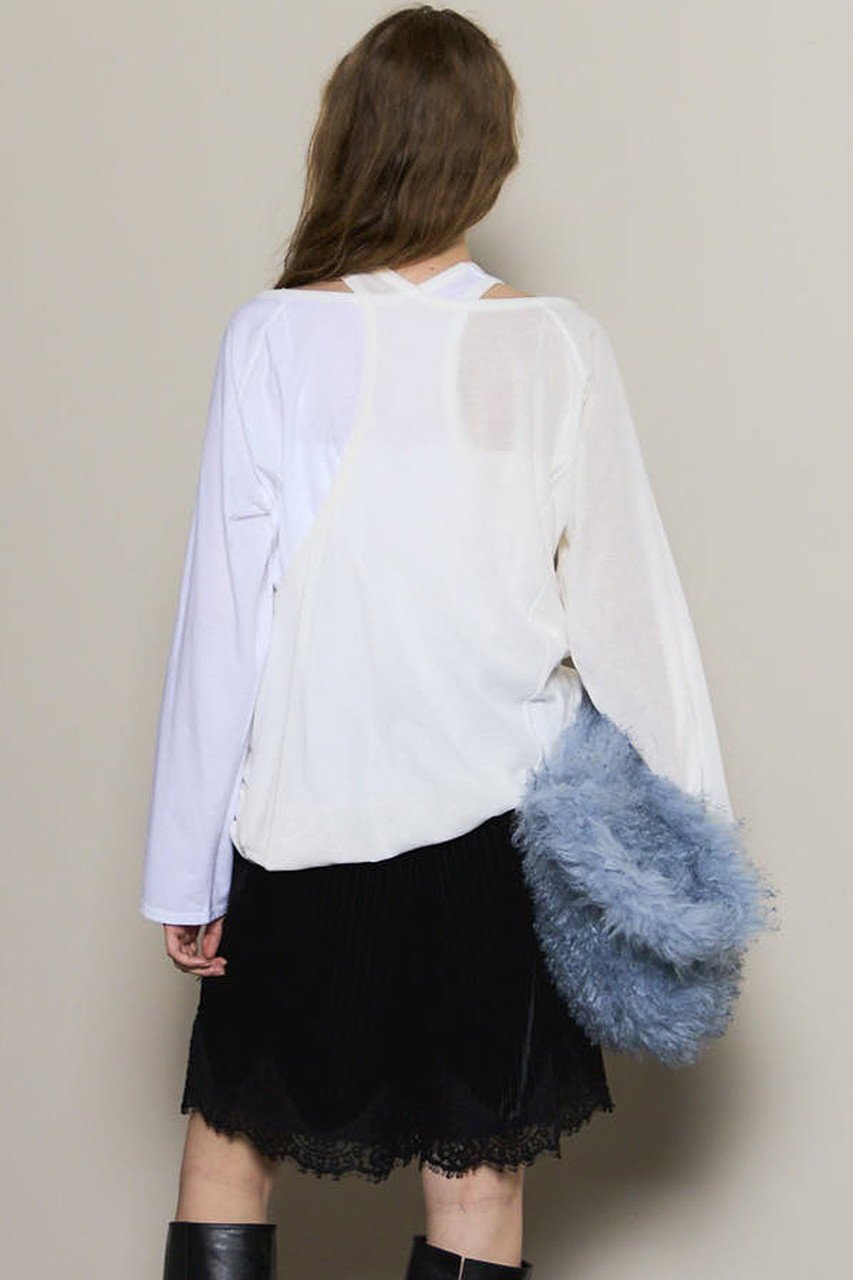 【メゾンスペシャル/MAISON SPECIAL】の2way Balloon Tops/2WAYバルーントップス 人気、トレンドファッション・服の通販 founy(ファニー) 　ファッション　Fashion　レディースファッション　Fashion for Women　トップス・カットソー　Cut & Sew Tops　シャツ・ブラウス・オフィスカジュアル　Elegant Blouses & Button-Ups　ロングTシャツ・Tシャツ　Longline T-Shirts & Tees　カットソー・ベーシックTシャツ　Cut-and-Sewn Tops / Stretch Tees & Basics　2025年　2025　2025-2026秋冬・A/W　Autumn/Winter 2025–26 AW25–26　インナー　Innerwear　スリーブ　Sleeve, Long Sleeve / Short Sleeve　ツイスト　Tweed, Tweed Fabric　ドッキング　Docking, Mixed Material　バルーン　Balloon, Balloon Silhouette　フィット　Fit, Slim Fit　ミックス　Mix, Mixed Style　ルーズ　Loose, Oversized　ロング　Long, Long-Length　A/W・秋冬　Autumn/Winter　other-5|ID: prp329100004626390 ipo3291000000033244597