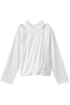 【メゾンスペシャル/MAISON SPECIAL】の2way Balloon Tops/2WAYバルーントップス 人気、トレンドファッション・服の通販 founy(ファニー) ファッション Fashion レディースファッション Fashion for Women トップス・カットソー Cut & Sew Tops シャツ・ブラウス・オフィスカジュアル Elegant Blouses & Button-Ups ロングTシャツ・Tシャツ Longline T-Shirts & Tees カットソー・ベーシックTシャツ Cut-and-Sewn Tops / Stretch Tees & Basics インナー Innerwear スリーブ Sleeve, Long Sleeve / Short Sleeve ツイスト Tweed, Tweed Fabric ドッキング Docking, Mixed Material バルーン Balloon, Balloon Silhouette フィット Fit, Slim Fit ミックス Mix, Mixed Style ルーズ Loose, Oversized ロング Long, Long-Length thumbnail WHT(ホワイト)|ID: prp329100004626390 ipo3291000000035451792