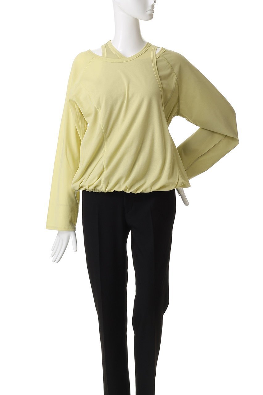 【メゾンスペシャル/MAISON SPECIAL】の2way Balloon Tops/2WAYバルーントップス 人気、トレンドファッション・服の通販 founy(ファニー) 　ファッション　Fashion　レディースファッション　Fashion for Women　トップス・カットソー　Cut & Sew Tops　シャツ・ブラウス・オフィスカジュアル　Elegant Blouses & Button-Ups　ロングTシャツ・Tシャツ　Longline T-Shirts & Tees　カットソー・ベーシックTシャツ　Cut-and-Sewn Tops / Stretch Tees & Basics　インナー　Innerwear　スリーブ　Sleeve, Long Sleeve / Short Sleeve　ツイスト　Tweed, Tweed Fabric　ドッキング　Docking, Mixed Material　バルーン　Balloon, Balloon Silhouette　フィット　Fit, Slim Fit　ミックス　Mix, Mixed Style　ルーズ　Loose, Oversized　ロング　Long, Long-Length　other-2|ID: prp329100004626390 ipo3291000000035663981