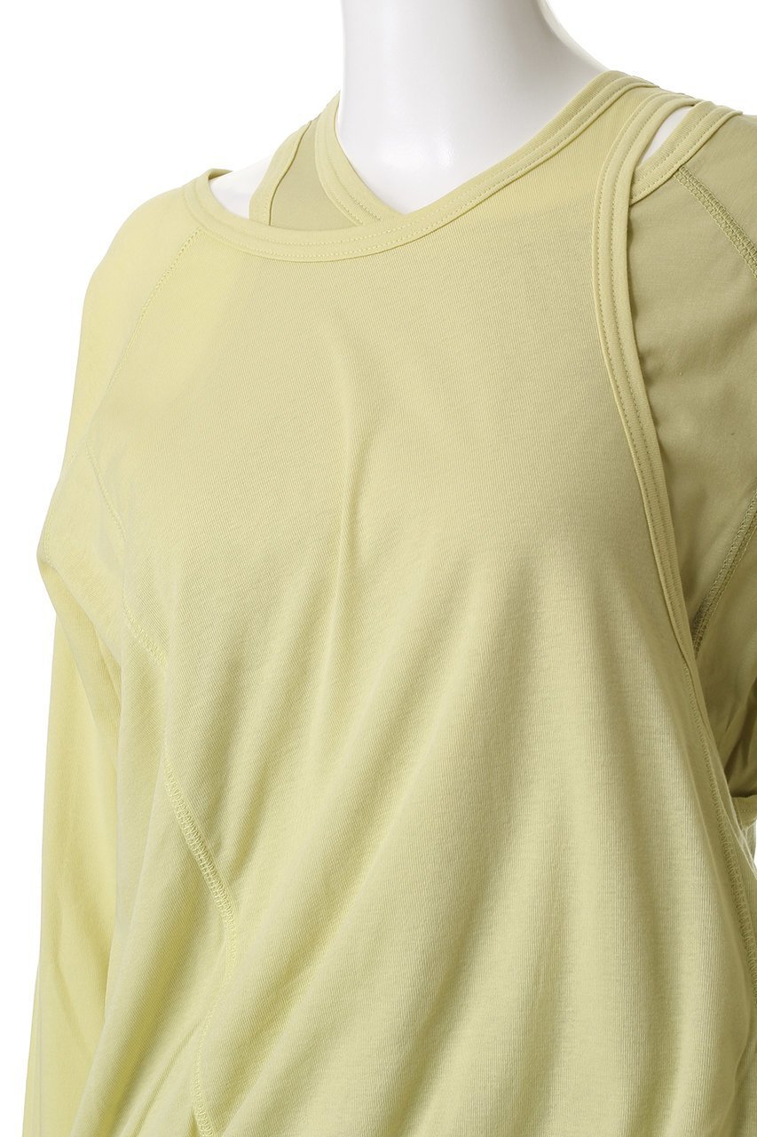 【メゾンスペシャル/MAISON SPECIAL】の2way Balloon Tops/2WAYバルーントップス 人気、トレンドファッション・服の通販 founy(ファニー) 　ファッション　Fashion　レディースファッション　Fashion for Women　トップス・カットソー　Cut & Sew Tops　シャツ・ブラウス・オフィスカジュアル　Elegant Blouses & Button-Ups　ロングTシャツ・Tシャツ　Longline T-Shirts & Tees　カットソー・ベーシックTシャツ　Cut-and-Sewn Tops / Stretch Tees & Basics　インナー　Innerwear　スリーブ　Sleeve, Long Sleeve / Short Sleeve　ツイスト　Tweed, Tweed Fabric　ドッキング　Docking, Mixed Material　バルーン　Balloon, Balloon Silhouette　フィット　Fit, Slim Fit　ミックス　Mix, Mixed Style　ルーズ　Loose, Oversized　ロング　Long, Long-Length　other-5|ID: prp329100004626390 ipo3291000000035663989