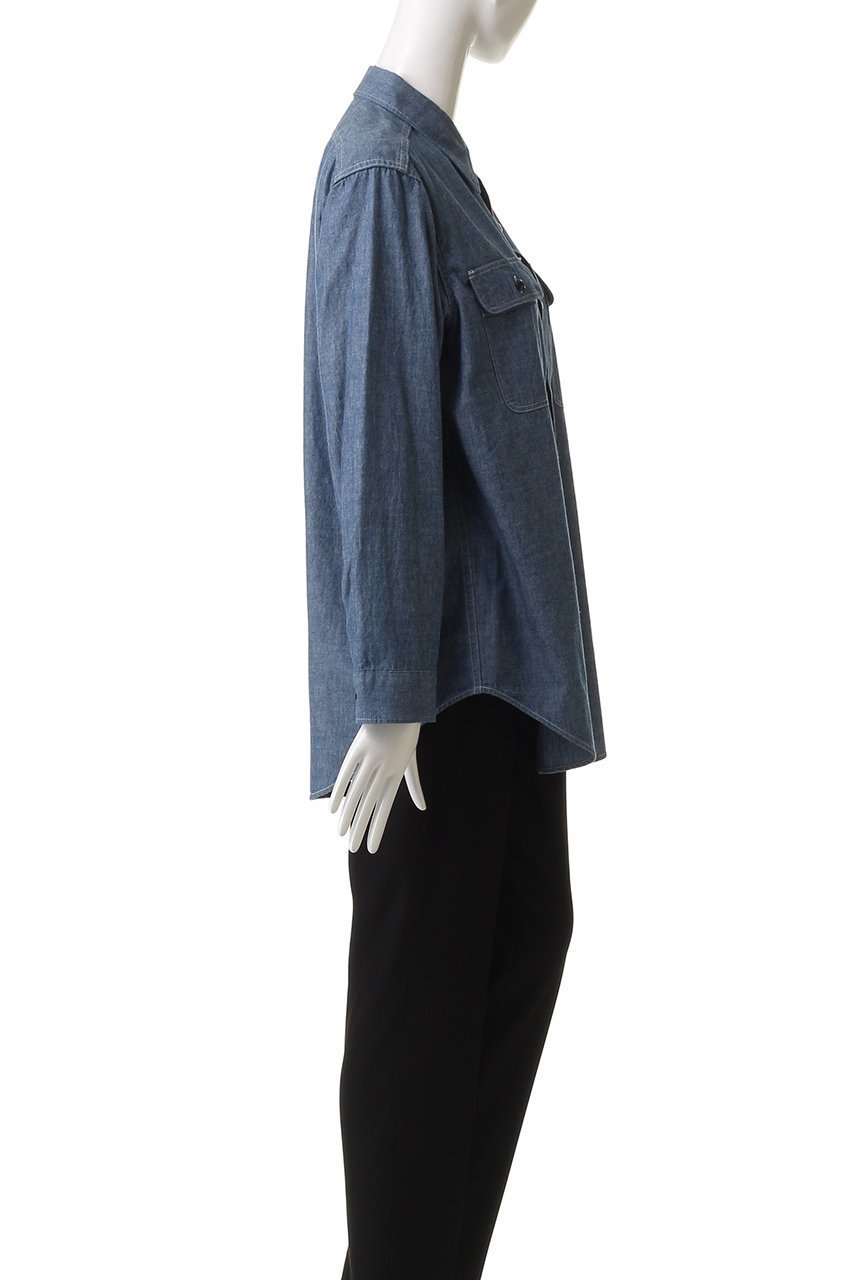 【マディソンブルー/MADISONBLUE】のHAMPTON SHIRT CHAMBRAY(OW) ハンプトン シャンブレーシャツ 人気、トレンドファッション・服の通販 founy(ファニー) 　ファッション　Fashion　レディースファッション　Fashion for Women　トップス・カットソー　Cut & Sew Tops　シャツ・ブラウス・オフィスカジュアル　Elegant Blouses & Button-Ups　2025年　2025　2025-2026秋冬・A/W　Autumn/Winter 2025–26 AW25–26　シャンブレー　Chambray, Denim-Like Fabric　スリーブ　Sleeve, Long Sleeve / Short Sleeve　パッチ　Patch, Appliqué　フラップ　Flap, Flap Pocket　ポケット　Pocket, Pocket Detail　ロング　Long, Long-Length　ワーク　Workwear, Utility Style　ヴィンテージ　Vintage Style　A/W・秋冬　Autumn/Winter　other-3|ID: prp329100004626400 ipo3291000000033244663