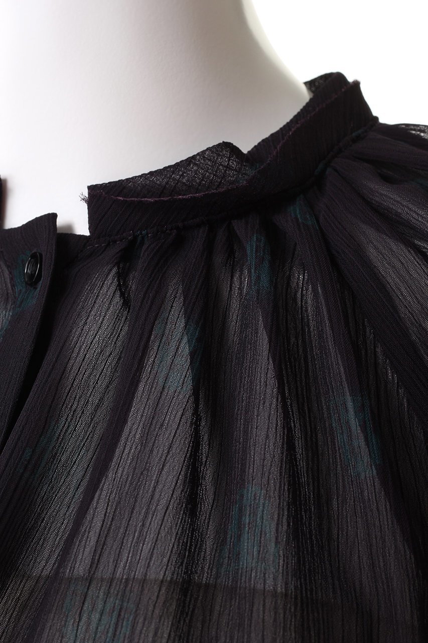 【ランバン オン ブルー/LANVIN en Bleu】のArt DECO 100e ブラウス 人気、トレンドファッション・服の通販 founy(ファニー) 　ファッション　Fashion　レディースファッション　Fashion for Women　トップス・カットソー　Cut & Sew Tops　シャツ・ブラウス・オフィスカジュアル　Elegant Blouses & Button-Ups　コレクション　Collection, Seasonal Line　シフォン　Chiffon, Lightweight Fabric　スリーブ　Sleeve, Long Sleeve / Short Sleeve　ファブリック　Fabric, Textile　プリント　Print, Printed Pattern　モダン　Modern, Contemporary　モチーフ　Motif, Design Theme　ラグジュアリー　Luxury, Elegant　ロング　Long, Long-Length　other-8|ID: prp329100004626406 ipo3291000000034133252