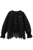 【ランバン オン ブルー/LANVIN en Bleu】のケミカルレースフレアブラウス 人気、トレンドファッション・服の通販 founy(ファニー) ファッション Fashion レディースファッション Fashion for Women トップス・カットソー Cut & Sew Tops シャツ・ブラウス・オフィスカジュアル Elegant Blouses & Button-Ups ケミカル Chemical, Chemical Wash スリーブ Sleeve, Long Sleeve / Short Sleeve フリル Frill, Ruffle フレア Flare, Flared フロント Front, Front Design モダン Modern, Contemporary レース Lace, Lace Fabric ロング Long, Long-Length thumbnail ブラック|ID: prp329100004626407 ipo3291000000036004115