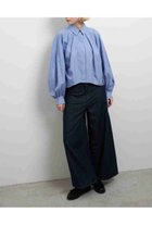 【ランバン オン ブルー/LANVIN en Bleu】のTHOMAS MASONボリュームシャツ ブルーストライプ|ID:prp329100004626408