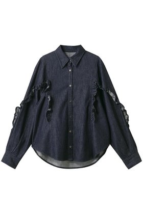 【ランバン オン ブルー/LANVIN en Bleu】のデニムフリルブラウス 人気、トレンドファッション・服の通販 founy(ファニー) ファッション Fashion レディースファッション Fashion for Women トップス・カットソー Cut & Sew Tops シャツ・ブラウス・オフィスカジュアル Elegant Blouses & Button-Ups ストレッチ Stretch, Stretchy Fabric スリーブ Sleeve, Long Sleeve / Short Sleeve デニム Denim, Jeans Material ファブリック Fabric, Textile フリル Frill, Ruffle ベーシック Basic, Essential ロング Long, Long-Length A/W・秋冬 Autumn/Winter 2025年 2025 2025-2026秋冬・A/W Autumn/Winter 2025–26 AW25–26 |ID:prp329100004626411