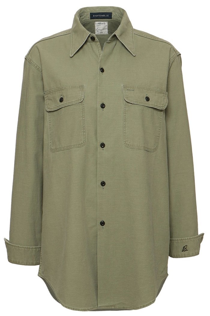 【マディソンブルー/MADISONBLUE】のHAMPTON SHIRT BACK SATIN ハンプトン バックサテンシャツ インテリア・キッズ・メンズ・レディースファッション・服の通販 founy(ファニー) https://founy.com/ ファッション Fashion レディースファッション Fashion for Women トップス・カットソー Cut & Sew Tops シャツ・ブラウス・オフィスカジュアル Elegant Blouses & Button-Ups バッグ Bags サテン Satin, Glossy Fabric スリーブ Sleeve, Long Sleeve / Short Sleeve ミリタリー Military, Army Style ロング Long, Long-Length ワーク Workwear, Utility Style |ID: prp329100004626423 ipo3291000000035888466