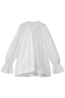 【アルアバイル/allureville】のソフトオーガンジーブラウス 人気、トレンドファッション・服の通販 founy(ファニー) ファッション Fashion レディースファッション Fashion for Women トップス・カットソー Cut & Sew Tops シャツ・ブラウス・オフィスカジュアル Elegant Blouses & Button-Ups エアリー Airy Texture オーガンジー Organza Fabric シャーリング Shirring, Ruched スリーブ Sleeve, Long Sleeve / Short Sleeve ヘムライン Hemline, Bottom Cut ボトム Bottoms, Lower Wear ロング Long, Long-Length エレガント 上品 Elegant 新作・新入荷 New Arrivals / New In |ID:prp329100004626424