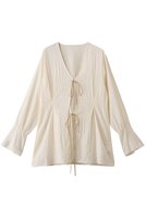 【マノフ/MANOF】のSHEER WASHER BLOUSE シャツ・ブラウス 人気、トレンドファッション・服の通販 founy(ファニー) ファッション Fashion レディースファッション Fashion for Women トップス・カットソー Cut & Sew Tops シャツ・ブラウス・オフィスカジュアル Elegant Blouses & Button-Ups 2025年 2025 2025-2026秋冬・A/W Autumn/Winter 2025–26 AW25–26 スウェット / スエット Sweatshirt, Sweatwear スリーブ Sleeve, Long Sleeve / Short Sleeve デニム Denim, Jeans Material ミックス Mix, Mixed Style ランダム Random, Irregular リボン Ribbon, Bow ロング Long, Long-Length ワッシャー Washer, Crinkled Finish エレガント 上品 Elegant A/W・秋冬 Autumn/Winter |ID:prp329100004626427