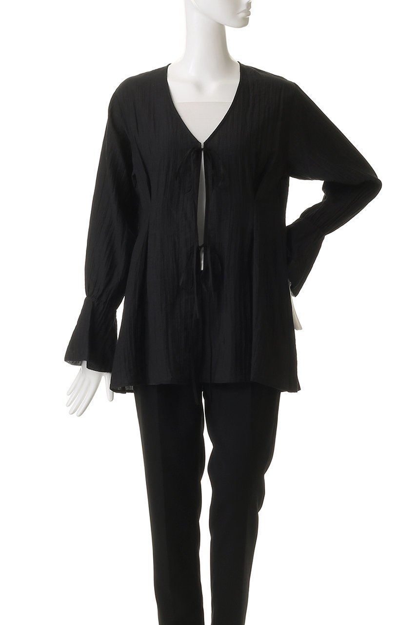 【マノフ/MANOF】のSHEER WASHER BLOUSE シャツ・ブラウス 人気、トレンドファッション・服の通販 founy(ファニー) 　ファッション　Fashion　レディースファッション　Fashion for Women　トップス・カットソー　Cut & Sew Tops　シャツ・ブラウス・オフィスカジュアル　Elegant Blouses & Button-Ups　2025年　2025　2025-2026秋冬・A/W　Autumn/Winter 2025–26 AW25–26　スウェット / スエット　Sweatshirt, Sweatwear　スリーブ　Sleeve, Long Sleeve / Short Sleeve　デニム　Denim, Jeans Material　ミックス　Mix, Mixed Style　ランダム　Random, Irregular　リボン　Ribbon, Bow　ロング　Long, Long-Length　ワッシャー　Washer, Crinkled Finish　エレガント 上品　Elegant　A/W・秋冬　Autumn/Winter　other-2|ID: prp329100004626427 ipo3291000000033244891