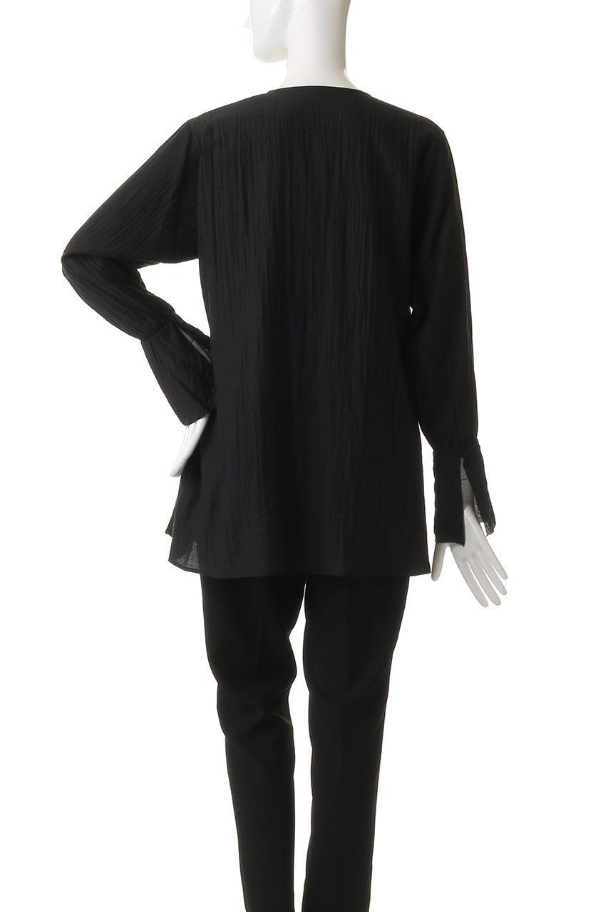 【マノフ/MANOF】のSHEER WASHER BLOUSE シャツ・ブラウス 人気、トレンドファッション・服の通販 founy(ファニー) 　ファッション　Fashion　レディースファッション　Fashion for Women　トップス・カットソー　Cut & Sew Tops　シャツ・ブラウス・オフィスカジュアル　Elegant Blouses & Button-Ups　2025年　2025　2025-2026秋冬・A/W　Autumn/Winter 2025–26 AW25–26　スウェット / スエット　Sweatshirt, Sweatwear　スリーブ　Sleeve, Long Sleeve / Short Sleeve　デニム　Denim, Jeans Material　ミックス　Mix, Mixed Style　ランダム　Random, Irregular　リボン　Ribbon, Bow　ロング　Long, Long-Length　ワッシャー　Washer, Crinkled Finish　エレガント 上品　Elegant　A/W・秋冬　Autumn/Winter　other-4|ID: prp329100004626427 ipo3291000000033244893