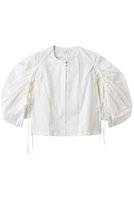 【マノフ/MANOF】のDRAWSTRING SLEEVE SHORT BLOUSE シャツ・ブラウス 人気、トレンドファッション・服の通販 founy(ファニー) ファッション Fashion レディースファッション Fashion for Women トップス・カットソー Cut & Sew Tops シャツ・ブラウス・オフィスカジュアル Elegant Blouses & Button-Ups 2025年 2025 2025-2026秋冬・A/W Autumn/Winter 2025–26 AW25–26 ショート Short, Short Length ジップ Zip, Zipper スラックス Slacks, Dress Pants スリーブ Sleeve, Long Sleeve / Short Sleeve バランス Balance, Style Balance ブルゾン Blouson, Bomber Jacket マキシ Maxi, Full Length ロング Long, Long-Length A/W・秋冬 Autumn/Winter 羽織 Haori, Light Jacket |ID:prp329100004626429