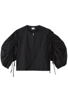 【マノフ/MANOF】のDRAWSTRING SLEEVE SHORT BLOUSE シャツ・ブラウス BLACK|ID: prp329100004626429 ipo3291000000033244902