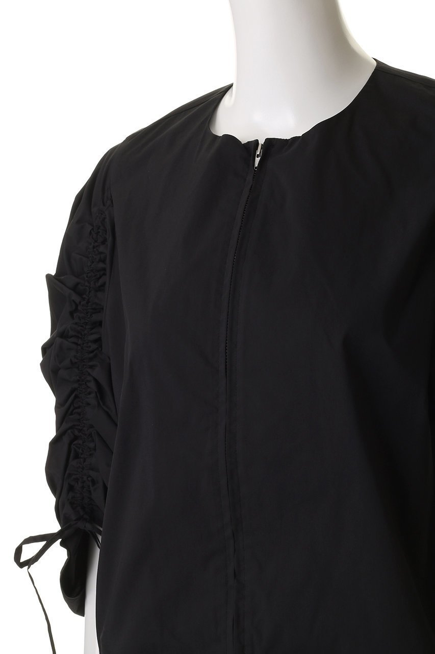 【マノフ/MANOF】のDRAWSTRING SLEEVE SHORT BLOUSE シャツ・ブラウス 人気、トレンドファッション・服の通販 founy(ファニー) 　ファッション　Fashion　レディースファッション　Fashion for Women　トップス・カットソー　Cut & Sew Tops　シャツ・ブラウス・オフィスカジュアル　Elegant Blouses & Button-Ups　2025年　2025　2025-2026秋冬・A/W　Autumn/Winter 2025–26 AW25–26　ショート　Short, Short Length　ジップ　Zip, Zipper　スラックス　Slacks, Dress Pants　スリーブ　Sleeve, Long Sleeve / Short Sleeve　バランス　Balance, Style Balance　ブルゾン　Blouson, Bomber Jacket　マキシ　Maxi, Full Length　ロング　Long, Long-Length　A/W・秋冬　Autumn/Winter　羽織　Haori, Light Jacket　other-5|ID: prp329100004626429 ipo3291000000033244908