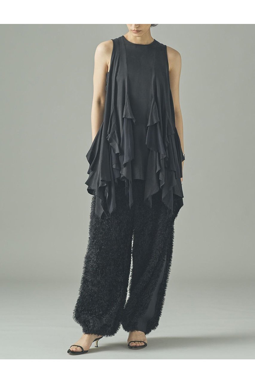 【カレンソロジー/Curensology】のサテンノースリーブブラウス 人気、トレンドファッション・服の通販 founy(ファニー) 　ファッション　Fashion　レディースファッション　Fashion for Women　トップス・カットソー　Cut & Sew Tops　キャミソール&ノースリーブ　Camisoles & Sleeveless Tops　シャツ・ブラウス・オフィスカジュアル　Elegant Blouses & Button-Ups　2025年　2025　2025-2026秋冬・A/W　Autumn/Winter 2025–26 AW25–26　おすすめ　Recommended / Our Picks　なめらか　Smooth, Silky Texture　ウォッシュ　Washed Finish　キュプラ　Cupro, Eco Fabric　サテン　Satin, Glossy Fabric　ノースリーブ　Sleeveless, No-Sleeve　ピーチ　Peach, Soft Touch　ランダム　Random, Irregular　リラックス　Relax, Relaxed Fit　日本製　Made In Japan　A/W・秋冬　Autumn/Winter　other-5|ID: prp329100004626436 ipo3291000000033244966