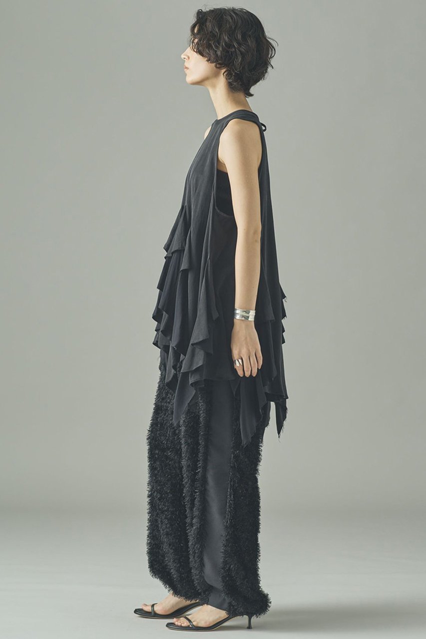 【カレンソロジー/Curensology】のサテンノースリーブブラウス 人気、トレンドファッション・服の通販 founy(ファニー) 　ファッション　Fashion　レディースファッション　Fashion for Women　トップス・カットソー　Cut & Sew Tops　キャミソール&ノースリーブ　Camisoles & Sleeveless Tops　シャツ・ブラウス・オフィスカジュアル　Elegant Blouses & Button-Ups　2025年　2025　2025-2026秋冬・A/W　Autumn/Winter 2025–26 AW25–26　おすすめ　Recommended / Our Picks　なめらか　Smooth, Silky Texture　ウォッシュ　Washed Finish　キュプラ　Cupro, Eco Fabric　サテン　Satin, Glossy Fabric　ノースリーブ　Sleeveless, No-Sleeve　ピーチ　Peach, Soft Touch　ランダム　Random, Irregular　リラックス　Relax, Relaxed Fit　日本製　Made In Japan　A/W・秋冬　Autumn/Winter　other-6|ID: prp329100004626436 ipo3291000000033244967