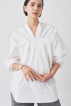 【ウィムガゼット/Whim Gazette】のVネックギャザーブラウス オフホワイト|ID: prp329100004626438 ipo3291000000035888551