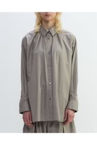 【プレインピープル/PLAIN PEOPLE】のコンパクトツイルギャザーディティールシャツ グレー|ID: prp329100004626439 ipo3291000000033244992