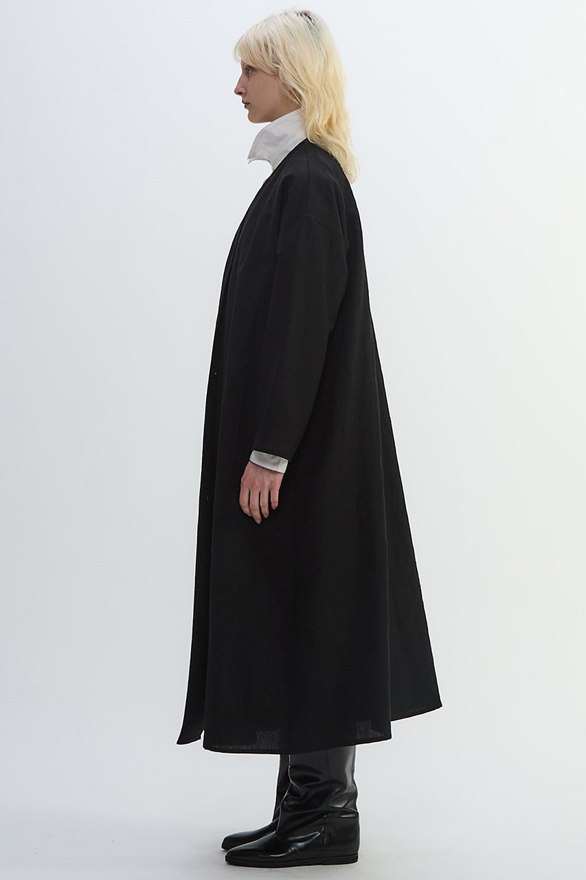 【プレインピープル/PLAIN PEOPLE】のリネンウールタンブラーワッシャードレスコート 人気、トレンドファッション・服の通販 founy(ファニー) 　ファッション　Fashion　レディースファッション　Fashion for Women　アウター　Coat / Outerwear Collection　コート・ロングコート・ピーコート　Long Coats, Peacoats & More　ワンピース　Dresses　フォーマル・パーティードレス・結婚式用ドレス　Elegant & Casual Dresses　おすすめ　Recommended / Our Picks　アメリカン　American Style　シンプル　Simple, Minimal　テーラード　Tailored, Tailored Fit　ドレス　Dress, One-Piece　パイピング　Piping, Trim Design　ポケット　Pocket, Pocket Detail　リネン　Linen, Linen Fabric　ロング　Long, Long-Length　ワッシャー　Washer, Crinkled Finish　other-2|ID: prp329100004626442 ipo3291000000035451839