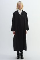 【プレインピープル/PLAIN PEOPLE】のリネンウールタンブラーワッシャードレスコート ブラック|ID: prp329100004626442 ipo3291000000035771173