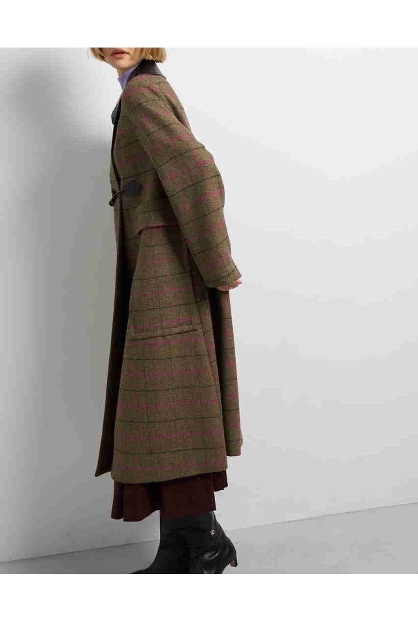【ランバン オン ブルー/LANVIN en Bleu】のチェックツイードコート 人気、トレンドファッション・服の通販 founy(ファニー) 　ファッション　Fashion　レディースファッション　Fashion for Women　アウター　Coat / Outerwear Collection　コート・ロングコート・ピーコート　Long Coats, Peacoats & More　2025年　2025　2025-2026秋冬・A/W　Autumn/Winter 2025–26 AW25–26　クラシカル　Classical, Vintage-Inspired　ショート　Short, Short Length　ツイード　Twill, Twill Weave　ファブリック　Fabric, Textile　A/W・秋冬　Autumn/Winter　other-4|ID: prp329100004626443 ipo3291000000033245024