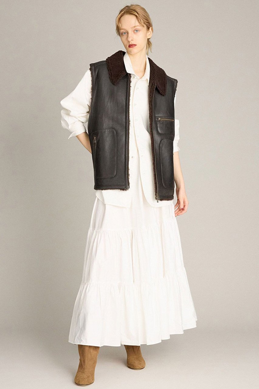 【ブリル/BRILL】のCRACKムートンベスト 人気、トレンドファッション・服の通販 founy(ファニー) 　ファッション　Fashion　レディースファッション　Fashion for Women　アウター　Coat / Outerwear Collection　レディースジャケット・軽アウター　Jackets　2025年　2025　2025-2026秋冬・A/W　Autumn/Winter 2025–26 AW25–26　ジャケット　Jacket, Outerwear　ベスト　Vest, Waistcoat　ムートン　Shearling, Mouton　エレガント 上品　Elegant　A/W・秋冬　Autumn/Winter　other-4|ID: prp329100004626444 ipo3291000000033245033