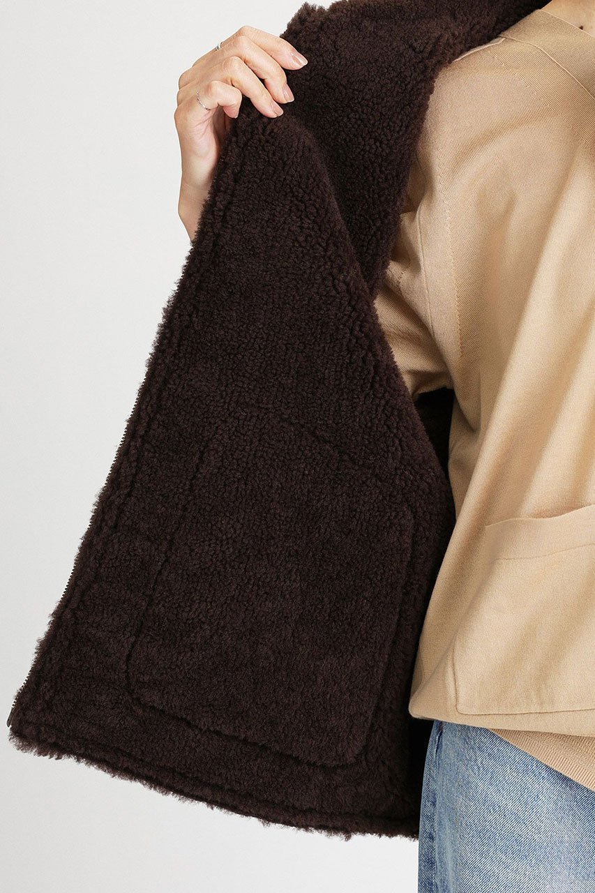 【ブリル/BRILL】のCRACKムートンベスト 人気、トレンドファッション・服の通販 founy(ファニー) 　ファッション　Fashion　レディースファッション　Fashion for Women　アウター　Coat / Outerwear Collection　レディースジャケット・軽アウター　Jackets　2025年　2025　2025-2026秋冬・A/W　Autumn/Winter 2025–26 AW25–26　ジャケット　Jacket, Outerwear　ベスト　Vest, Waistcoat　ムートン　Shearling, Mouton　エレガント 上品　Elegant　A/W・秋冬　Autumn/Winter　other-6|ID: prp329100004626444 ipo3291000000033245035