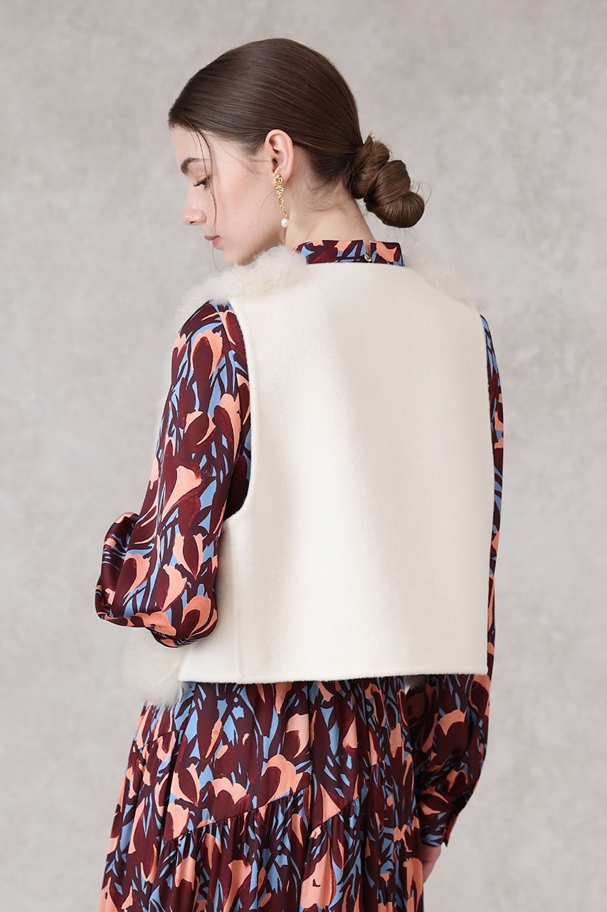 【アナイ/ANAYI】のカシミヤファーウールリバージレ 人気、トレンドファッション・服の通販 founy(ファニー) 　ファッション　Fashion　レディースファッション　Fashion for Women　アウター　Coat / Outerwear Collection　レディースジャケット・軽アウター　Jackets　おすすめ　Recommended / Our Picks　コンビ　Combo, Combination Style　ジャケット　Jacket, Outerwear　フロント　Front, Front Design　ベスト　Vest, Waistcoat　other-7|ID: prp329100004626445 ipo3291000000035631307