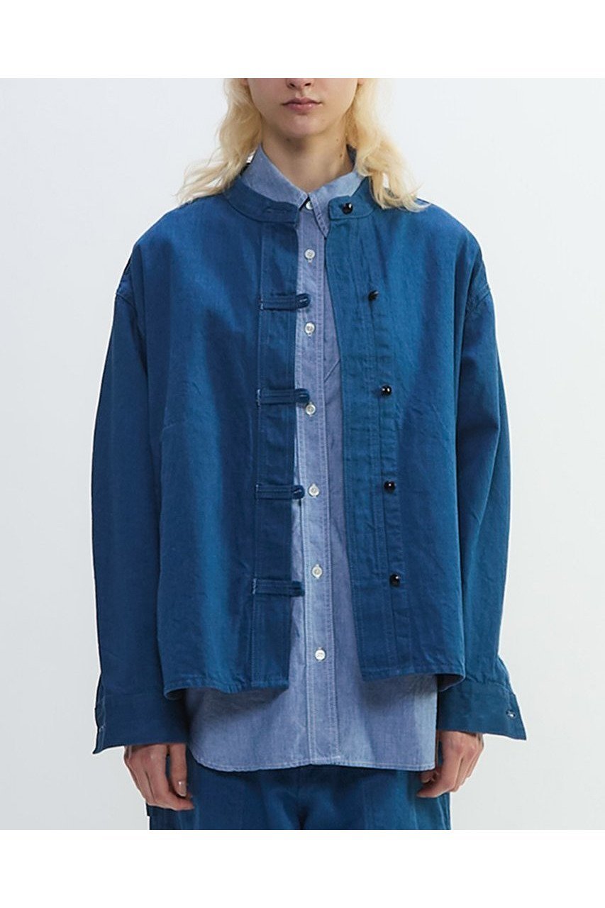 【プレインピープル/PLAIN PEOPLE】のデニムバンドカラーブルゾン インテリア・キッズ・メンズ・レディースファッション・服の通販 founy(ファニー) 　ファッション　Fashion　レディースファッション　Fashion for Women　アウター　Coat / Outerwear Collection　レディースジャケット・軽アウター　Jackets　ブルゾンジャケット・スポーティアウター　Blouson Jackets　2025年　2025　2025-2026秋冬・A/W　Autumn/Winter 2025–26 AW25–26　インディゴ　Indigo Denim　ジャケット　Jacket, Outerwear　デニム　Denim, Jeans Material　ブルゾン　Blouson, Bomber Jacket　別注　Limited Edition, Custom Order　A/W・秋冬　Autumn/Winter　ブルー|ID: prp329100004626447 ipo3291000000033245059
