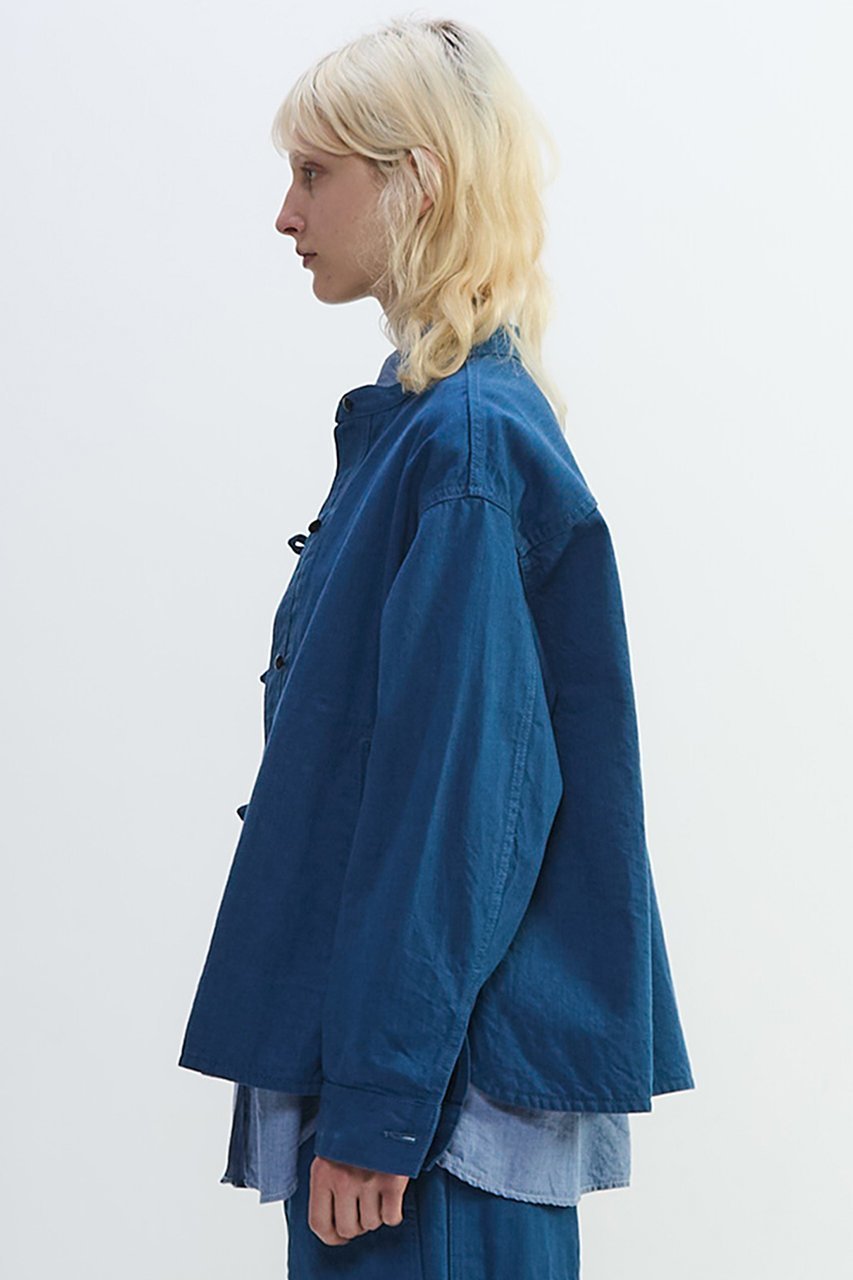 【プレインピープル/PLAIN PEOPLE】のデニムバンドカラーブルゾン 人気、トレンドファッション・服の通販 founy(ファニー) 　ファッション　Fashion　レディースファッション　Fashion for Women　アウター　Coat / Outerwear Collection　レディースジャケット・軽アウター　Jackets　ブルゾンジャケット・スポーティアウター　Blouson Jackets　2025年　2025　2025-2026秋冬・A/W　Autumn/Winter 2025–26 AW25–26　インディゴ　Indigo Denim　ジャケット　Jacket, Outerwear　デニム　Denim, Jeans Material　ブルゾン　Blouson, Bomber Jacket　別注　Limited Edition, Custom Order　A/W・秋冬　Autumn/Winter　other-2|ID: prp329100004626447 ipo3291000000033245060