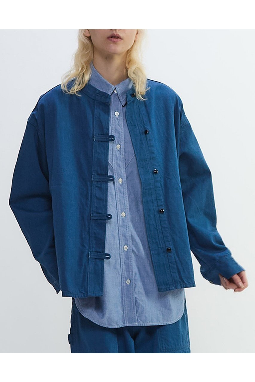 【プレインピープル/PLAIN PEOPLE】のデニムバンドカラーブルゾン 人気、トレンドファッション・服の通販 founy(ファニー) 　ファッション　Fashion　レディースファッション　Fashion for Women　アウター　Coat / Outerwear Collection　レディースジャケット・軽アウター　Jackets　ブルゾンジャケット・スポーティアウター　Blouson Jackets　2025年　2025　2025-2026秋冬・A/W　Autumn/Winter 2025–26 AW25–26　インディゴ　Indigo Denim　ジャケット　Jacket, Outerwear　デニム　Denim, Jeans Material　ブルゾン　Blouson, Bomber Jacket　別注　Limited Edition, Custom Order　A/W・秋冬　Autumn/Winter　other-4|ID: prp329100004626447 ipo3291000000033245062