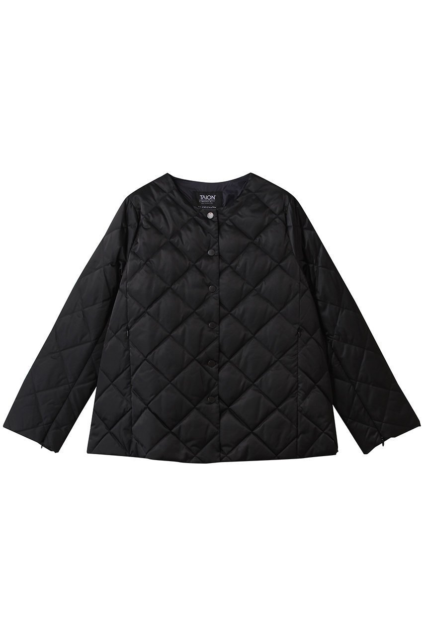 【ランバン オン ブルー/LANVIN en Bleu】のTAIONxLIMONTA East ジャケット インテリア・キッズ・メンズ・レディースファッション・服の通販 founy(ファウニー) 　ファッション　Fashion　レディースファッション　Fashion for Women　アウター　Coat / Outerwear Collection　レディースジャケット・軽アウター　Jackets　イタリア　Italy　エレガント 上品　Elegant　サテン　Satin, Glossy Fabric　ジャケット　Jacket, Outerwear　スリット　Slit, Slit Detail　ダウン　Down, Puffer　ファブリック　Fabric, Textile　ミドル　Middle Length, Mid Height　ラグジュアリー　Luxury, Elegant　ブラック|ID: prp329100004626454 ipo3291000000036501408