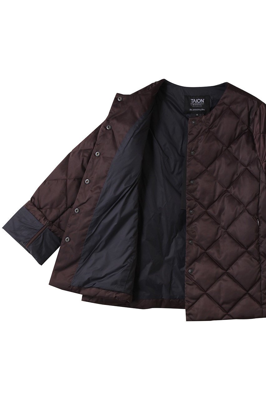 【ランバン オン ブルー/LANVIN en Bleu】のTAIONxLIMONTA East ジャケット 大人の最旬トレンドファッション＆コーディネート founy(ファウニー) 　ファッション　Fashion　レディースファッション　Fashion for Women　アウター　Coat / Outerwear Collection　レディースジャケット・軽アウター　Jackets　イタリア　Italy　エレガント 上品　Elegant　サテン　Satin, Glossy Fabric　ジャケット　Jacket, Outerwear　スリット　Slit, Slit Detail　ダウン　Down, Puffer　ファブリック　Fabric, Textile　ミドル　Middle Length, Mid Height　ラグジュアリー　Luxury, Elegant　other-7|ID: prp329100004626454 ipo3291000000036501414