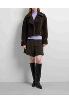 【ランバン オン ブルー/LANVIN en Bleu】のボアライダースジャケット カーキ|ID:prp329100004626455