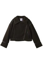 【ランバン オン ブルー/LANVIN en Bleu】のボアライダースジャケット カーキ|ID: prp329100004626455 ipo3291000000036004158