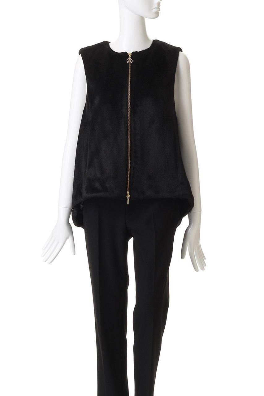 【ランバン オン ブルー/LANVIN en Bleu】のフェイクファーフレアベスト 人気、トレンドファッション・服の通販 founy(ファニー) 　ファッション　Fashion　レディースファッション　Fashion for Women　アウター　Coat / Outerwear Collection　レディースジャケット・軽アウター　Jackets　ジャケット　Jacket, Outerwear　バランス　Balance, Style Balance　ファブリック　Fabric, Textile　フェイクファー　Faux Fur, Imitation Fur　ベスト　Vest, Waistcoat　ラグジュアリー　Luxury, Elegant　other-5|ID: prp329100004626458 ipo3291000000034057519