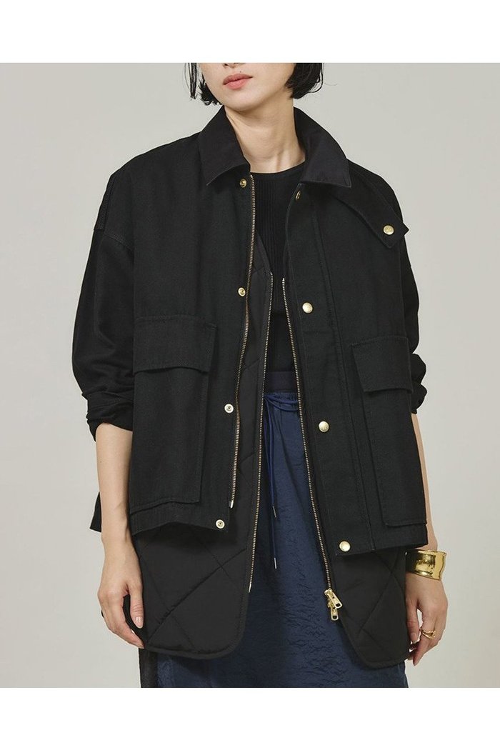 【カレンソロジー/Curensology】のコットンワークブルゾン インテリア・キッズ・メンズ・レディースファッション・服の通販 founy(ファニー) https://founy.com/ ファッション Fashion レディースファッション Fashion for Women アウター Coat / Outerwear Collection レディースジャケット・軽アウター Jackets ブルゾンジャケット・スポーティアウター Blouson Jackets インナー Innerwear キルティング Quilted, Quilting サテン Satin, Glossy Fabric ショート Short, Short Length ジャケット Jacket, Outerwear バランス Balance, Style Balance フロント Front, Front Design ブルゾン Blouson, Bomber Jacket ベスト Vest, Waistcoat ポケット Pocket, Pocket Detail ワーク Workwear, Utility Style ヴィンテージ Vintage Style |ID: prp329100004626459 ipo3291000000033245170