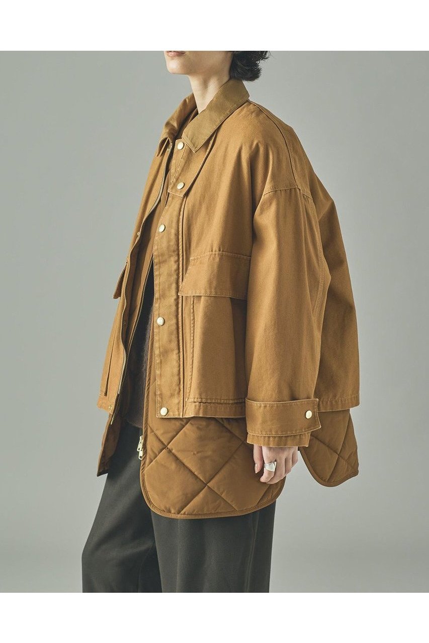 【カレンソロジー/Curensology】のコットンワークブルゾン 人気、トレンドファッション・服の通販 founy(ファニー) 　ファッション　Fashion　レディースファッション　Fashion for Women　アウター　Coat / Outerwear Collection　レディースジャケット・軽アウター　Jackets　ブルゾンジャケット・スポーティアウター　Blouson Jackets　インナー　Innerwear　キルティング　Quilted, Quilting　サテン　Satin, Glossy Fabric　ショート　Short, Short Length　ジャケット　Jacket, Outerwear　バランス　Balance, Style Balance　フロント　Front, Front Design　ブルゾン　Blouson, Bomber Jacket　ベスト　Vest, Waistcoat　ポケット　Pocket, Pocket Detail　ワーク　Workwear, Utility Style　ヴィンテージ　Vintage Style　再入荷　Restock / Back in Stock　other-3|ID: prp329100004626459 ipo3291000000033245175