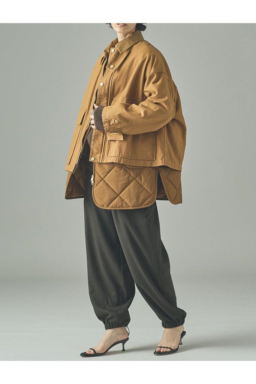 【カレンソロジー/Curensology】のコットンワークブルゾン 人気、トレンドファッション・服の通販 founy(ファニー) 　ファッション　Fashion　レディースファッション　Fashion for Women　アウター　Coat / Outerwear Collection　レディースジャケット・軽アウター　Jackets　ブルゾンジャケット・スポーティアウター　Blouson Jackets　インナー　Innerwear　キルティング　Quilted, Quilting　サテン　Satin, Glossy Fabric　ショート　Short, Short Length　ジャケット　Jacket, Outerwear　バランス　Balance, Style Balance　フロント　Front, Front Design　ブルゾン　Blouson, Bomber Jacket　ベスト　Vest, Waistcoat　ポケット　Pocket, Pocket Detail　ワーク　Workwear, Utility Style　ヴィンテージ　Vintage Style　再入荷　Restock / Back in Stock　other-5|ID: prp329100004626459 ipo3291000000033245177