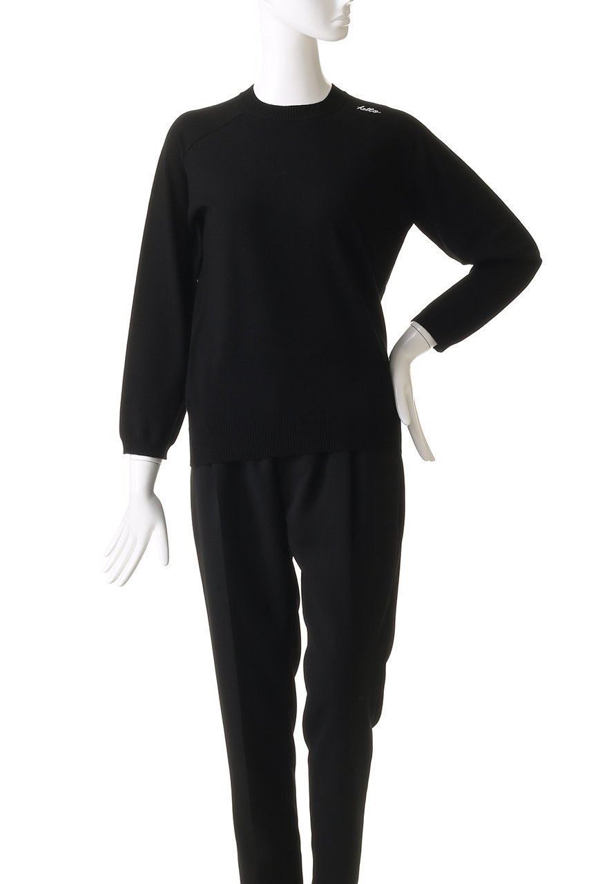 【マディソンブルー/MADISONBLUE】のHELLO CREW NECK PO/HELLO クルーネック プルオーバー 人気、トレンドファッション・服の通販 founy(ファニー) 　ファッション　Fashion　レディースファッション　Fashion for Women　トップス・カットソー　Cut & Sew Tops　ニット　Knit Tops & Sweaters　カジュアルプルオーバー・ニットトップス　Pullovers & Knit Tops / Casual Pullovers　コンパクト　Compact, Small Size　ストレッチ　Stretch, Stretchy Fabric　再入荷　Restock / Back in Stock　other-2|ID: prp329100004626461 ipo3291000000036907896