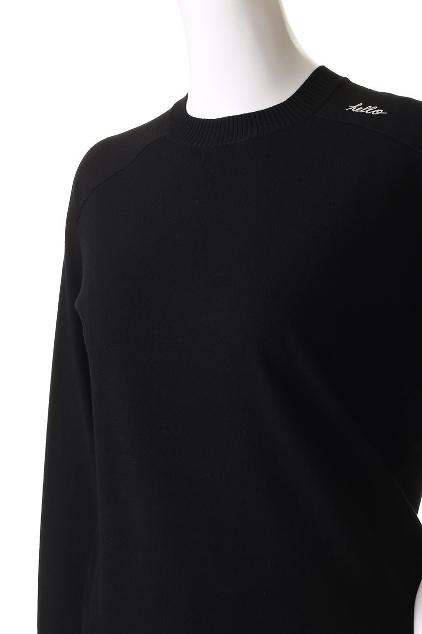 【マディソンブルー/MADISONBLUE】のHELLO CREW NECK PO/HELLO クルーネック プルオーバー 人気、トレンドファッション・服の通販 founy(ファニー) 　ファッション　Fashion　レディースファッション　Fashion for Women　トップス・カットソー　Cut & Sew Tops　ニット　Knit Tops & Sweaters　カジュアルプルオーバー・ニットトップス　Pullovers & Knit Tops / Casual Pullovers　コンパクト　Compact, Small Size　ストレッチ　Stretch, Stretchy Fabric　再入荷　Restock / Back in Stock　other-5|ID: prp329100004626461 ipo3291000000036907899