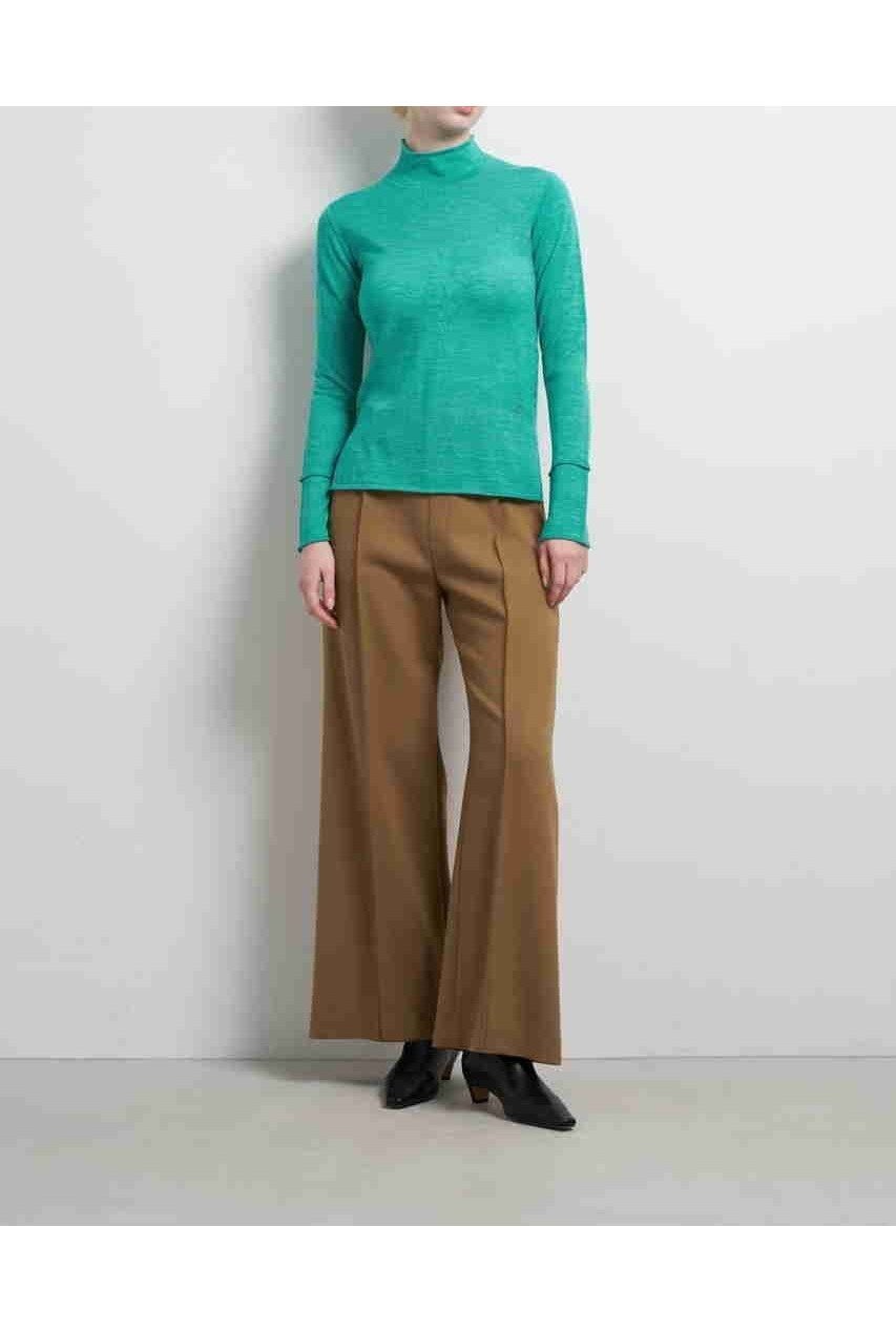 【ランバン オン ブルー/LANVIN en Bleu】のアイレットハイネックニット インテリア・キッズ・メンズ・レディースファッション・服の通販 founy(ファニー) 　ファッション　Fashion　レディースファッション　Fashion for Women　トップス・カットソー　Cut & Sew Tops　ニット　Knit Tops & Sweaters　カジュアルプルオーバー・ニットトップス　Pullovers & Knit Tops / Casual Pullovers　2025年　2025　2025-2026秋冬・A/W　Autumn/Winter 2025–26 AW25–26　アイレット　Eyelet Lace　シンプル　Simple, Minimal　ハイネック　High Neck, Mock Neck　ファブリック　Fabric, Textile　A/W・秋冬　Autumn/Winter　透かし　Cut-Out, Lacework　ブルーグリーン|ID: prp329100004626463 ipo3291000000033245209