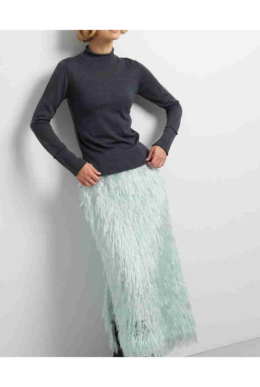 【ランバン オン ブルー/LANVIN en Bleu】のアイレットハイネックニット インテリア・キッズ・メンズ・レディースファッション・服の通販 founy(ファニー) 　ファッション　Fashion　レディースファッション　Fashion for Women　トップス・カットソー　Cut & Sew Tops　ニット　Knit Tops & Sweaters　カジュアルプルオーバー・ニットトップス　Pullovers & Knit Tops / Casual Pullovers　2025年　2025　2025-2026秋冬・A/W　Autumn/Winter 2025–26 AW25–26　アイレット　Eyelet Lace　シンプル　Simple, Minimal　ハイネック　High Neck, Mock Neck　ファブリック　Fabric, Textile　A/W・秋冬　Autumn/Winter　透かし　Cut-Out, Lacework　チャコールグレー|ID: prp329100004626463 ipo3291000000033245210